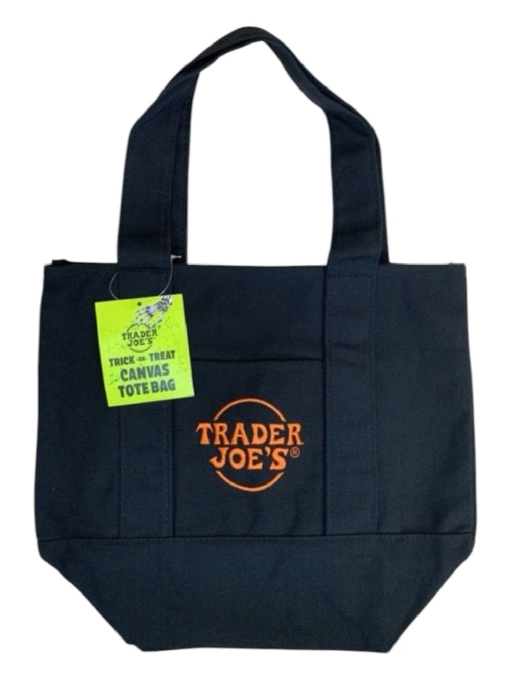 NWT Trader Joe's MINI Black Trick Or Treat
Canvas Tote.
